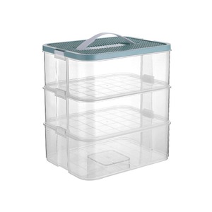Boîte de <span class=keywords><strong>rangement</strong></span> pour jouets en plastique rectangulaire, créative, pour organiser les blocs de construction, bac de tri, conteneur compartimenté - Product Image 6