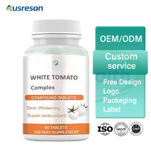 Ausreson OEM Vitaminas Perlas de Colágeno de Tomate Blanco Suplemento Blanqueador Piel Blanca Tabletas de Tomate Blanco - Product Image 2