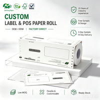 Diplicate Livraison Brochure Taxe Pro Forma de Copie D'impression Crédit Livre de Facture de Reçu Épingler Mailer Pour Banque Facture Sac