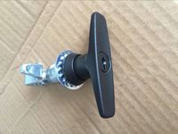Loquet de compression à poignée en T noir en alliage de zinc de grande taille réglable de haute qualité pour remorque, caravane, auvent