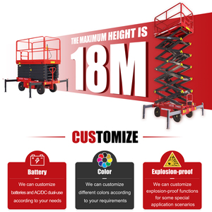 4-18m 500kg Load Capacity Electric Scissor <strong>Lift</strong> Aerial Platform Skylift Mobile Lifter Mobile Hydraulic Scissor <strong>Lift</strong> - Product Image 2