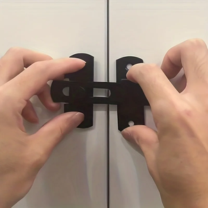 Serrures de porte de grange en acier inoxydable,0 ° /180 °   Loquet coulissant à bascule pour garage, salle de bain, portes et fenêtres pour animaux domestiques, garage, salle de bain - Product Image 3