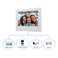 IP65 ponsel pintar tahan air, aplikasi hidup pintar IP65 Buka kunci jarak jauh 2MP 1080P Tuya WiFi pintar bel pintu Vila Kamera Pintu ponsel