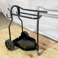 Optimisez votre expérience de transport de selles avec un chariot à selles en acier portable de couleur personnalisée pour l'écurie et la ferme