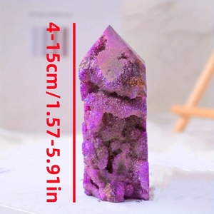 Tour de sphalerite violette Aura, pointe de cristal naturel, spécimen minéral pour l'énergie de guérison, la décoration intérieure et la vente en gros - Product Image 1