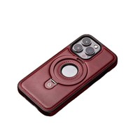 Coque de Protection Magnétique Anti-Choc en Cuir d'Affaires Haut de Gamme pour iPhone 15 Plus Compatible avec Apple iPhone 16 Pro Max