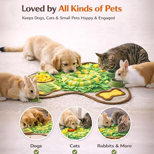 Tapis de reniflement pour chiens, chats, lapins et petits animaux – Puzzle d'alimentation, entraînement olfactif et recherche de nourriture - Product Image 2