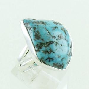 Modyle — bague en argent Sterling 925 pur, pierre précieuse Turquoise naturelle, vente en gros, nouveau Design, à la mode, livraison gratuite, inde - Product Image 4