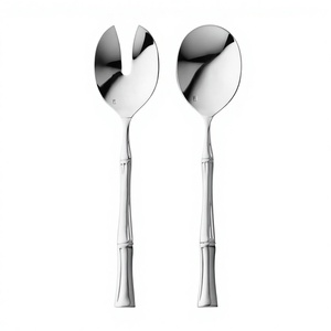 Élégant Spatule à Salade en Acier Inoxydable à Long Manche avec Poignée Ergonomique pour un Service Confortable et Écologique lors de Fêtes - Product Image 1