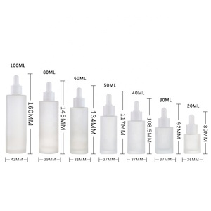 Chai Mỹ Phẩm Mới 20Ml 30Ml 40Ml 50Ml 60Ml 80Ml <span class=keywords><strong>100Ml</strong></span> Chai Nhỏ Giọt Sang Trọng Mờ Chai Tinh Dầu Thủy Tinh Có Ống Nhỏ Giọt - Product Image 2