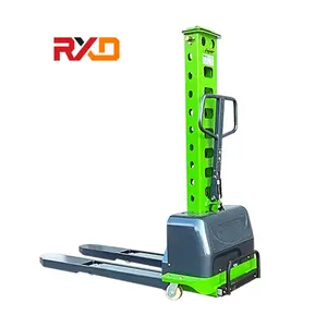 RXD Kecil Semi Electric Portable Self Loading Pengangkat Pallet Stacker Kapasitas 500Kg Mini Forklift Forklift Truk