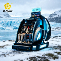 E-play - Nuevo Juego de Montaña Rusa en Realidad Virtual 360, Simulador de Vuelo, Juego de Realidad Virtual 9D, Parque de Juegos Interior
