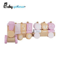Train manuel à tirer et à tirer pour enfants, blocs de construction en bois, nouvelle collection, Z05152BC
