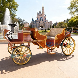 Populaire Calèche royale électrique en bois pour mariages et visites touristiques, à vendre - Product Image 2