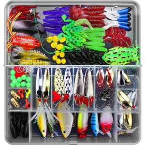 Il Miglior Set Economico di 141 Pezzi/Scatola di Esche da Pesca Morbide in Metallo a Forma di Rana - Product Image 2