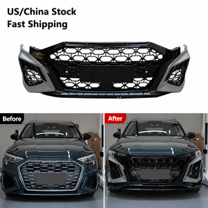 Kit Carrozzeria Migliorato Stile RS3 con Paraurti Anteriore e Griglia per <span class=keywords><strong>Audi</strong></span> <span class=keywords><strong>A3</strong></span> S3 8Y Hatchback e Berlina, Anni <span class=keywords><strong>2020</strong></span>-2024 - Product Image 1
