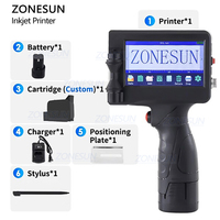 ZONESUN-Impresora de código de barras de mano, codificador de inyección de tinta, máquina codificadora para bolsas de comida, cajas de yogur, botellas de plástico