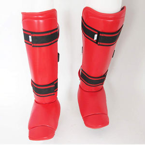 2024 Synthetic Leather <b>Shin</b> in Step <b>Pad</b> Safety <b>Shin</b> Guard <b>MMA</b> <b>Shin</b> Instep Guard Leg <b>Pads</b> Martial Arts Training - Product Image 2