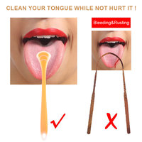 Portable 2 en 1 Silicone Langue Grattoir Brosse Non Synthétique Hygiène Bucco-dentaire Outil De Soins Langue De Nettoyage pour Réduire La Mauvaise Haleine