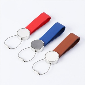 Zinc Alloy Leather Braided Customized Guitar Handbag <b>Purse</b> Car <b>Key</b> Hanging Strap Bag Keychain - Product Image 4