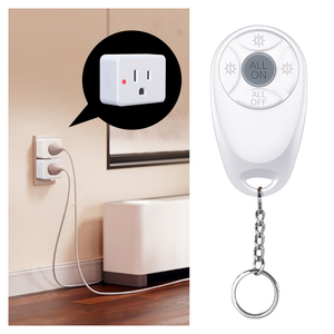 UL Certified 15A US Standard bianco 433RF Mini presa senza fili lavoro con interruttore di telecomando per ventilatori - Product Image 2