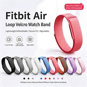 Bracelet de fitness sans écran en nylon respirant et doux Google Phoebe Air, compatible Google Fit pour <span class=keywords><strong>Fitbit</strong></span> Air - Product Image 4