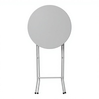 Table de bar ronde pliable et portable, légère, haute, pour balcon, événement, banquet, pique-nique, stand de marché
