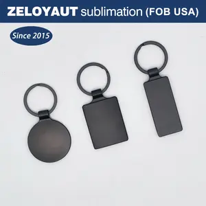 ZELOYAUT Sublimation Round Shape Metal Keychain Hot Sale High Quality Design Metal Keychain 40mm Zinc Alloy