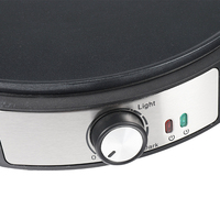 Crêpière Électrique Antiadhésive pour la Maison – Machine à Crêpes, Plaque de Cuisson pour Roti, Tortillas, Blintzes, Gaufres, Œufs, Bacon