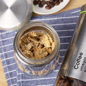 400ml 600ml <span class=keywords><strong>850ml</strong></span> cà phê Jar thủy tinh đường trà gia vị lọ với nắp thực phẩm nhà bếp <span class=keywords><strong>container</strong></span> - Product Image 6