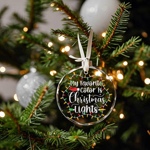 จี้คริสตัลวันวาเลนไทน์วันแม่ ของขวัญปรับแต่งได้ พร้อมรูปภาพและข้อความ ของตกแต่งภายในบ้าน จี้คริสต์มาส - Product Image 5