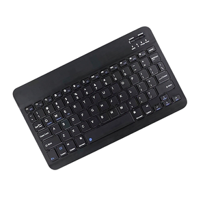 In Stock Hot Sale <b>10</b> <b>Inch</b> MINI Ultra Thin Rechargeable 78 Keys bluetooth Wireless Plastic Keyboard for IPAD - Product Image 1