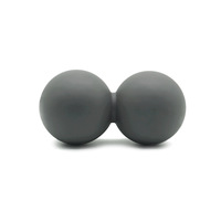 Balle de massage double en silicone en forme d'arachide pour la récupération sportive, soulagement des points de pression des pieds et des bras, massage des tissus profonds de qualité supérieure