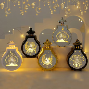 Grande Promotion Lampe Électronique Portable LED Ramadan Moubarak, Lanterne Cadeau de Festival Musulman pour Décoration d'Intérieur - Product Image 6