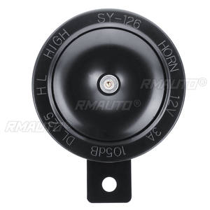 Kit de klaxon électrique universel pour moto, 2 pièces, 12V, 1,5a, 105db, haut-parleurs ronds étanches pour Scooter, cyclomoteur, Dirt Bike, ATV - Product Image 2