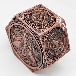 מכירה חמה <span class=keywords><strong>2026</strong></span> סט קוביות פרימיום DnD מתכת ויקינג סִגְנוֹן 7 ב-1 קוביות פוליהדרליות למשחקי תפקידים מבוכים ודרקונים - Product Image 4