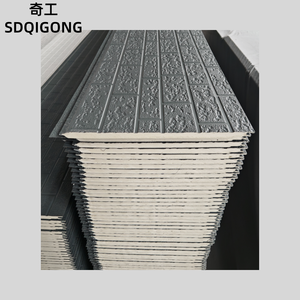 スチールPUサンドイッチパネル16/20mm彫刻レンガパターン構造用外壁クラッド - Product Image 2