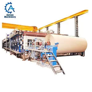 Cardboard Recycling Machine Corrugated Carton Box Base Paper Roll Making Machine