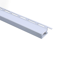 Profilé en aluminium industriel de haute qualité pour cadre LED avec bride 43*16mm, installation encastrée de lumière LED sur carreaux