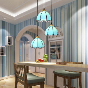 Lustre à 3 têtes de style méditerranéen, luminaire suspendu unique, créatif et simple pour les chambres d'hôtes, les bureaux, les chambres d'enfants, les salles à manger - Product Image 2