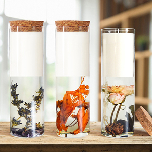 Cera de gelatina de flores secas + vela perfumada de cera de soja Aroma velas de etiqueta <span class=keywords><strong>privada</strong></span> aromaterapia para regalo perfecto para la familia - Product Image 6