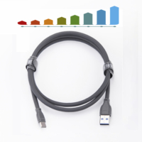 MOQ personalizado 10 USB a tipo C Cable cargador de teléfono móvil USB C PD 5A Cable de datos de carga rápida