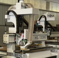 Routeur CNC HSMAC à changement d'outil automatique pour panneaux à base de bois, machine de découpe pour le travail du bois, moteur unique, facile à utiliser, 9KW