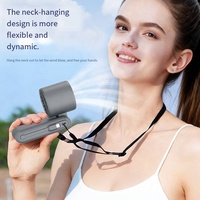 Nouveau ventilateur USB miniature pliable à affichage numérique, rechargeable 3600 mAh, haute vitesse, refroidissement par air, portable