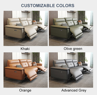 Elektrisches Smart-Möbelstück Multifunktionales Leder-Relaxsofa Modernes Design Ausziehbar Einzelner Liegesessel Wohnzimmer