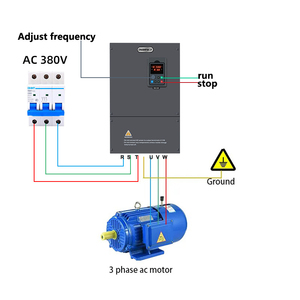 อินเวอร์เตอร์โซลาร์ VFD แบบ MPPT ขนาด 75-93 กิโลวัตต์ (100-125 แรงม้า) 380-480 โวลต์, ระบบขับเคลื่อนความถี่แปรผันสำหรับระบบปั๊มน้ำพลังงานแสงอาทิตย์เพื่อการชลประทาน - Product Image 4