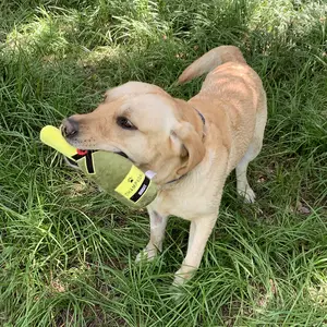 Interaktive neue kreisende Hundspielzeugflasche individuell gefülltes Spielzeug Hund Champagner Hundespiegel