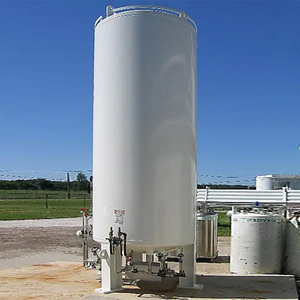 Réservoir sous pression industriel de stockage de liquide cryogénique horizontal et vertical de 10 m3 d'occasion pour CO2 et GNL Fermes Hôtels - Product Image 1