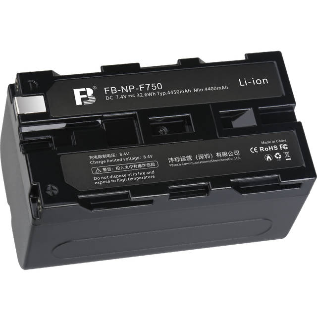 FB NP F750 7.2V 4400mAh Camera Battery for sony MC2500 NX100 Z5C HXR-NX3 1500C 2500C Digital Camera