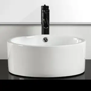 Luxury Sanitary Ware Table Top White Washbasin Art Bathroom Sink Ceramic Wash Basin Sink